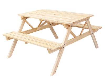 Imagen 2 del producto Set comedor 2 bancas Teyu madera