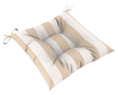 Imagen 2 del producto Cojín asiento Rayas taupe/blanco 45x45 cm