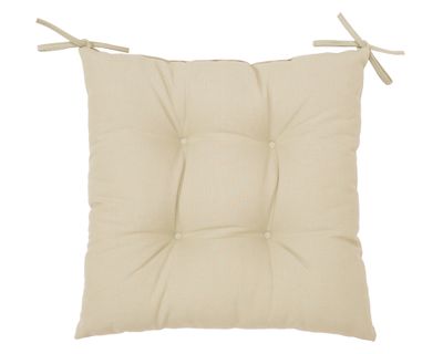 Cojín asiento Liso crudo 45x45 cm