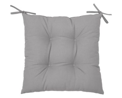 Cojín asiento Liso gris 45x45 cm