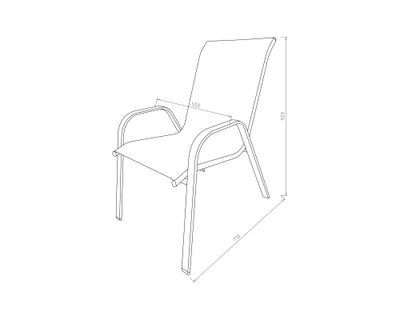 Imagen 2 del producto Silla apilable Helena café