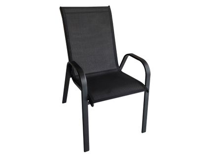 Silla apilable Helena negro