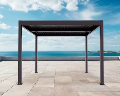 Imagen 2 del producto Pérgola Milano negro 224x300x300 cm