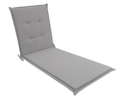 Imagen 2 del producto Cojín reposera Liso gris 60x195 cm