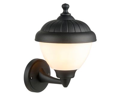 Apliqué 1 luz E27 Muschi negro