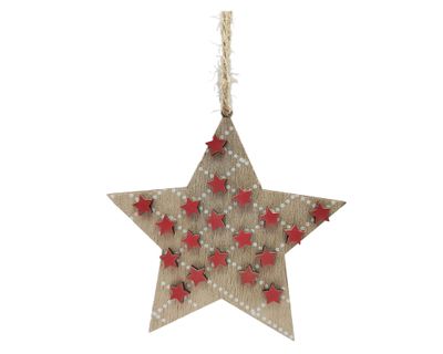 Colgante Estrellas rojas colección Rústica
