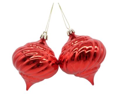 Colgante Cebolla rojo colección Brillos 2 piezas