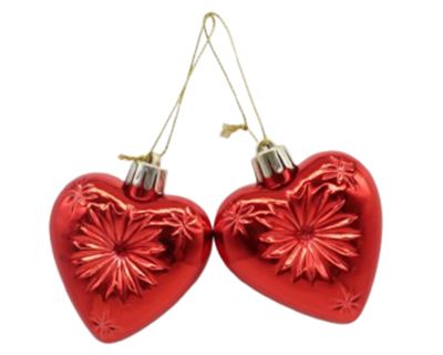 Colgante Corazón rojo colección Brillos 2 piezas