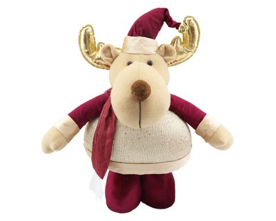 Muñeco Reno extendible colección brillos 90 cm