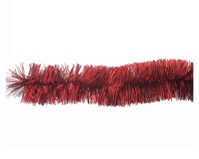 Imagen 2 del producto Guirnalda Tinsel opaco rojo 270 cm