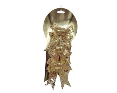 Imagen 1 del producto Moño brillo dorado 3 Piezas