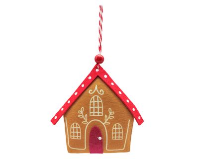 Colgante Casa techo rojo Ginger