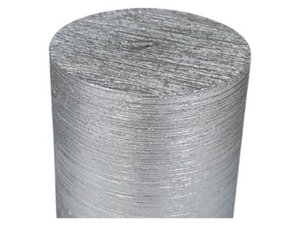 Imagen 2 del producto Vela Pilar acabado metálico plateado 7.5x7 cm