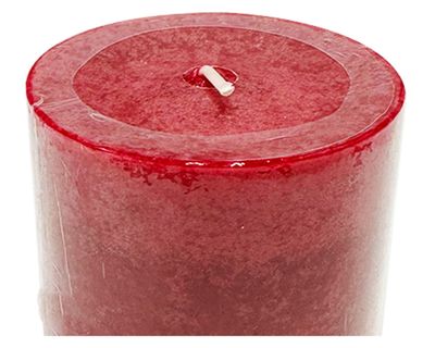 Imagen 2 del producto Vela Pilar mottle rojo 7x6.8 cm