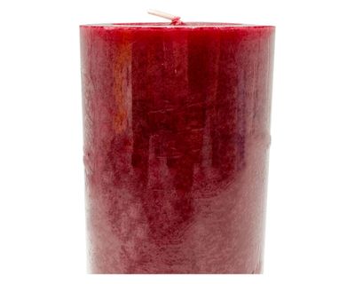 Imagen 2 del producto Vela Pilar mottle rojo 15x6.8 cm
