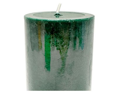 Imagen 2 del producto Vela Pilar mottle verde 15x6.8 cm