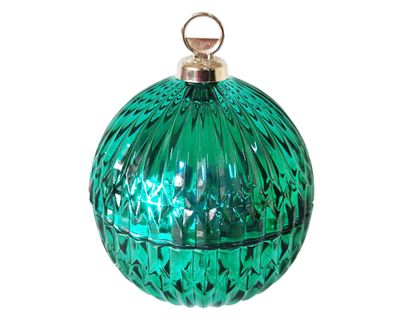 Vela esfera verde 8 cm