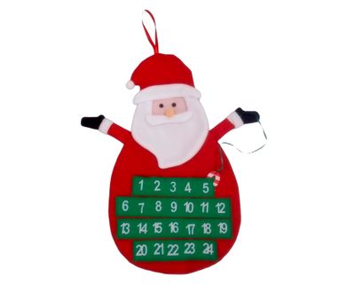 Calendario Santa rojo/verde