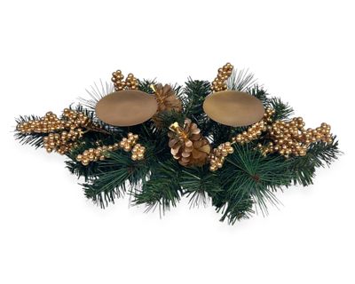 Imagen 1 del producto Portavela Berries gold 10x46x10 cm