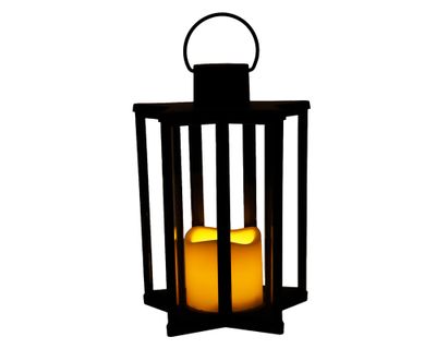 Imagen 2 del producto Farol decorativo Estrella negro 23x16.5x16 cm