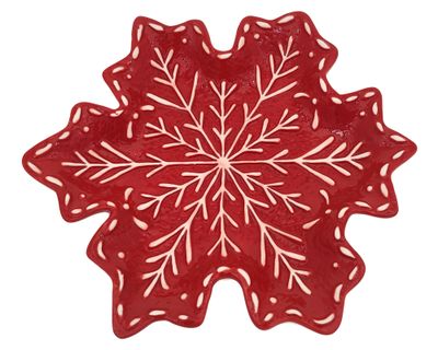 Plato decorativo Copo rojo