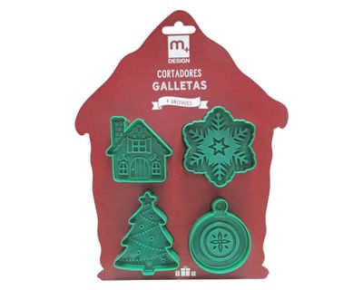 Cortador galleta 4 piezas