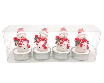 Vela T-light Snow 4 piezas