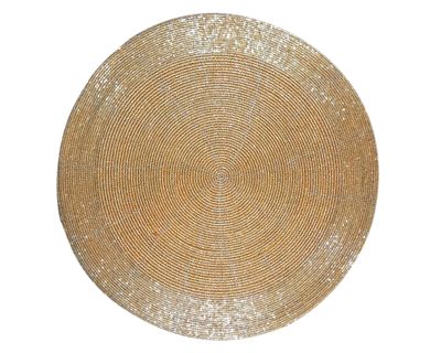 Individual Mostacillas dorado 30 cm