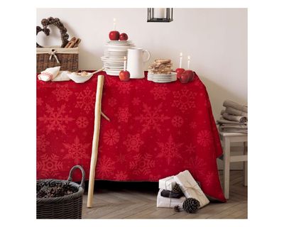 Mantel Copos rojo 150x210 cm