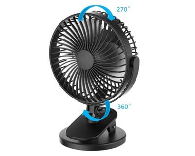 Imagen 2 del producto Ventilador personal escritorio clip 6'' negro