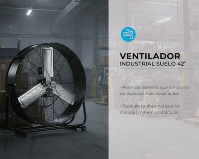 Imagen 2 del producto Ventilador suelo industrial 42'' negro