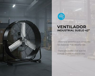 Imagen 2 del producto Ventilador suelo industrial 42'' negro