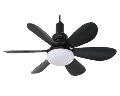 Lámpara con ventilador 40W negro