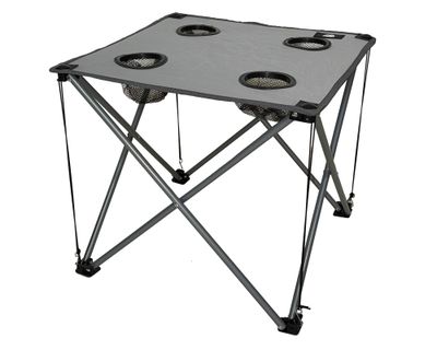 Imagen 1 del producto Mesa camping plegable con posavasos 42x48x48 cm