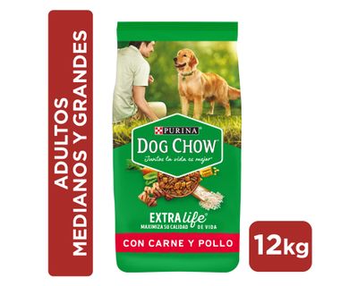 Alimento seco adulto carne y pollo 12 kg