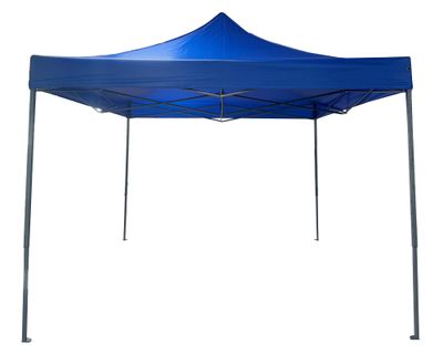 Toldo plegable azul 3x3m