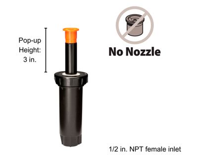 Imagen 2 del producto Aspersor Pop Up 3 1803LN negro sin boquilla