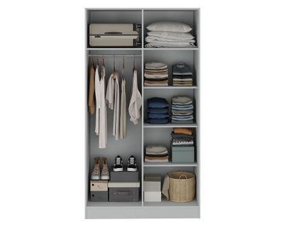 Imagen 2 del producto Clóset 2 puertas blanco 183x100x47 cm