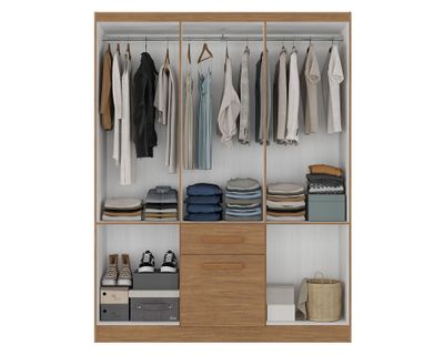 Imagen 2 del producto Clóset 6 puertas 1 cajón 1 zapatera acacia