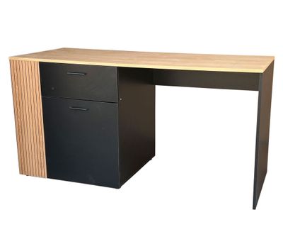 Imagen 2 del producto Escritorio Cedar natural/negro 70x145x60 cm