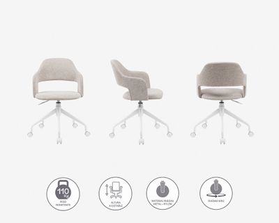Imagen 2 del producto Silla PC Idalis beige
