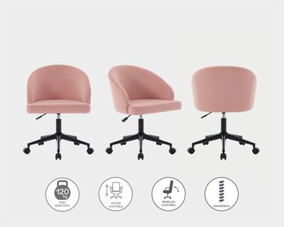 Imagen 2 del producto Silla PC Olimpia rosa