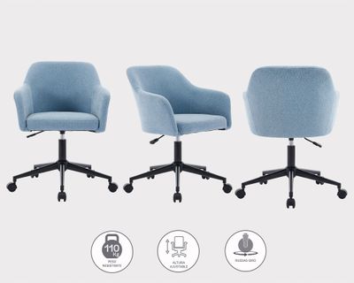 Imagen 2 del producto Silla PC Arisha celeste