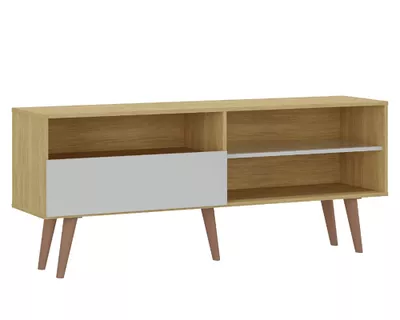 Rack TV 65'' Summer blanco/madera
