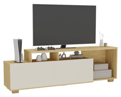 Imagen 2 del producto Rack TV 60'' Vulcano Off white/madera