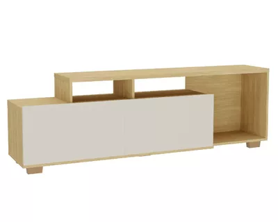 Rack TV 60'' Vulcano Off white/madera