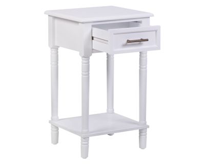 Imagen 2 del producto Velador Fermo blanco 1 cajón