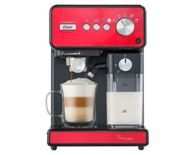Oster Cafetera Automática Espresso Primalatte Rojo 500/1500
