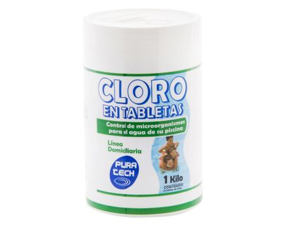 Cloro tableta piscina 1 kg Pura tech