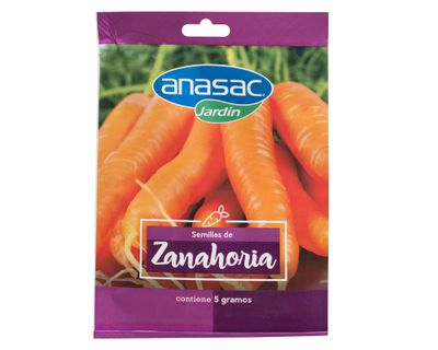Semillas zanahoria 5 gr Anasac